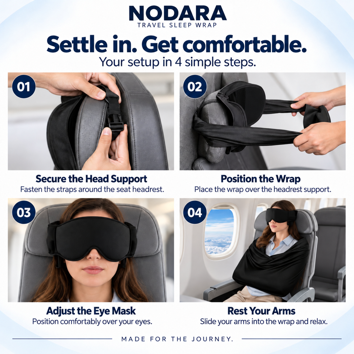 NODARA Travel Sleep Set